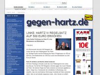 Bild zum Artikel: Linke: Hartz IV Regelsatz auf 500 Euro erhöhen