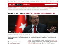 Bild zum Artikel: Protest in der Türkei: Erdogan ruft Sieg über Demonstranten aus