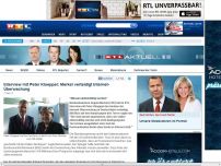 Bild zum Artikel: Interview mit Peter Kloeppel Merkel verteidigt Internet-Überwachung