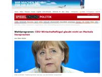 Bild zum Artikel: Wahlprogramm: CDU-Wirtschaftsflügel glaubt nicht an Merkels Versprechen