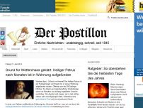 Bild zum Artikel: Grund für Wetterchaos geklärt: Heiliger Petrus nach Monaten tot in Wohnung aufgefunden