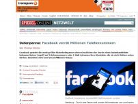 Bild zum Artikel: Datenpanne: Facebook verrät Millionen Telefonnummern