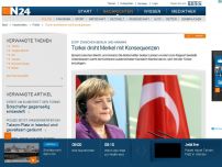 Bild zum Artikel: Zoff zwischen Berlin und Ankara - 
Türkei droht Merkel mit Konsequenzen