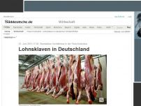 Bild zum Artikel: Skandalöse Verhältnisse in der Fleischindustrie: Lohnsklaven in Deutschland