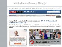 Bild zum Artikel: Manipulation von Arbeitslosenstatistiken: BA-Chef Weise räumt 'Fehlsteuerungen' ein