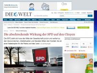 Bild zum Artikel: Partei im Niedergang: Die abschreckende Wirkung der SPD auf den Citoyen