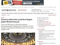Bild zum Artikel: Bundestag: 
			  Schwarz-Gelb lehnt schärfere Regeln gegen Bestechung ab