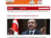 Bild zum Artikel: Türkei: Erdogan geht auf ausländische Medien los