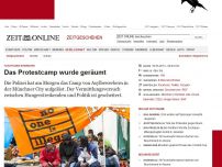 Bild zum Artikel: Flüchtlinge in München: 
			  Das Protestcamp wurde geräumt