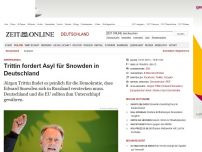 Bild zum Artikel: Abhörskandal: 
			  Trittin fordert Asyl für Snowden in Deutschland