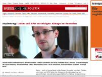 Bild zum Artikel: Asylantrag: Union und SPD verteidigen Absage an Snowden
