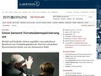 Bild zum Artikel: Wahlkampf: 
			  Union benennt Vorratsdatenspeicherung um