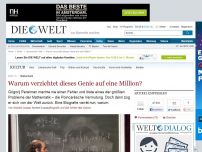 Bild zum Artikel: Mathematik: Warum wollte dieses Genie keine Million Dollar?