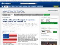 Bild zum Artikel: News: Politik - USA erkennt League of Legends-Profis offiziell als Athleten an