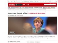 Bild zum Artikel: Kommentar zu Merkel und der NSA-Affäre: Phrasen statt Antworten