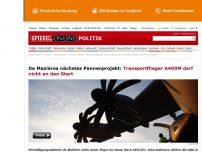 Bild zum Artikel: Mazières nächstes Pannenprojekt: Transportflieger A400M darf nicht an den Start