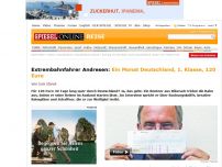 Bild zum Artikel: Extrembahnfahrer Andresen: Ein Monat Deutschland, 1. Klasse, 120 Euro