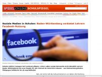 Bild zum Artikel: Soziale Medien in Schulen: Baden-Württemberg verbietet Lehrern Facebook-Nutzung