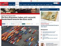 Bild zum Artikel: Exporte in die Eurozone sinken - Die Euro-Erpresser haben sich verzockt: Deutschland braucht den Euro nicht