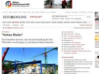 Bild zum Artikel: Stuttgart 21: 
			  'Hohes Risiko'