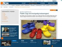 Bild zum Artikel: Beliebte Sommerschuhe - 
Plastik-Clogs sind hochgradig krebserregend