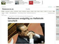 Bild zum Artikel: Entscheidung des Berufungsgerichts: Berlusconi endgültig zu Haftstrafe verurteilt