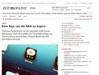 Bild zum Artikel: Threema: 
			  Eine App, um die NSA zu ärgern