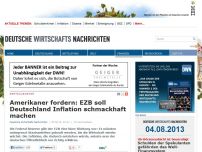 Bild zum Artikel: Amerikaner fordern: EZB soll Deutschland Inflation schmackhaft machen