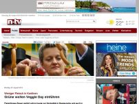 Bild zum Artikel: Weniger Fleisch in die Kantinen: Grüne wollen Veggie Day einführen