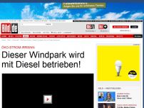 Bild zum Artikel: Öko-Strom-Irrsinn - Dieser Windpark wird mit Diesel betrieben!