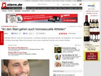 Bild zum Artikel: Leichtathletik-WM in Moskau: 'An den Start gehen auch homosexuelle Athleten'