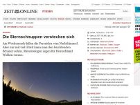 Bild zum Artikel: Perseiden: 
			  Die Sternschnuppen verstecken sich