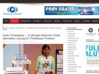 Bild zum Artikel: Solar-Trinkwasser – 14-jähriges Mädchen findet alternative Lösung für Trinkwasser Problem