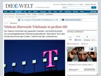 Bild zum Artikel: Datenschutz: Telekom überwacht Telefonverkehr in großem Stil