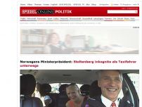 Bild zum Artikel: Norwegens Ministerpräsident: Stoltenberg inkognito als Taxifahrer unterwegs 