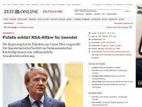 Bild zum Artikel: Geheimdienste: 
			  Pofalla erklärt NSA-Ausspähaffäre für beendet