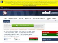 Bild zum Artikel: Facebook-Nutzer senden sich selbst eine Nachricht als Facebook-Team