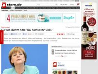 Bild zum Artikel: Rhetorikanalyse: Für wie dumm hält Frau Merkel ihr Volk?