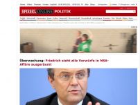 Bild zum Artikel: Überwachung: Friedrich sieht alle Vorwürfe in NSA-Affäre ausgeräumt