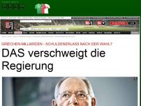 Bild zum Artikel: Griechen-Schuldenerlass - DAS verschweigt die Regierung