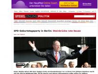 Bild zum Artikel: SPD-Geburtstagsparty in Berlin: Steinbrücks rote Sause