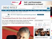 Bild zum Artikel: Schäuble-Berater: 'Deutschland kann die Euro-Zone nicht retten'