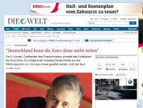 Bild zum Artikel: Schäuble-Berater: 'Deutschland kann die Eurozone nicht retten'