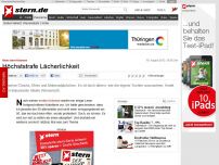 Bild zum Artikel: Neue stern-Kolumne: Höchststrafe Lächerlichkeit