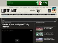 Bild zum Artikel: Werder-Fans huldigen König Thomas