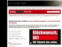 Bild zum Artikel: Wahlkampf beim Fußball: Jusos schießen Eigentor mit Anti-Hoeneß-Kampagne
