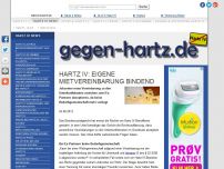 Bild zum Artikel: Hartz IV: Eigene Mietvereinbarung bindend
