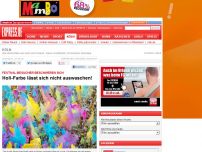 Bild zum Artikel: Festival-Besucher beschweren sich - Holi-Farbe lässt sich nicht auswaschen!
