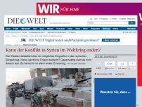 Bild zum Artikel: Militärintervention: Kann der Konflikt in Syrien im Weltkrieg enden?