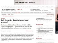 Bild zum Artikel: Wahlkampf: 
			  Soll Sex unter Geschwistern legal werden?